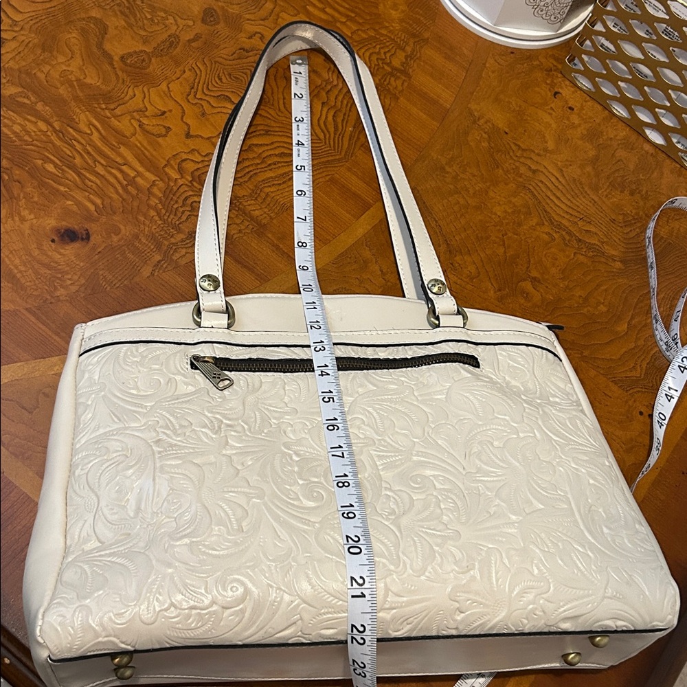 Patricia Nash Floral Tooled Poppy Shoulder Bag - Picture 15 of 16